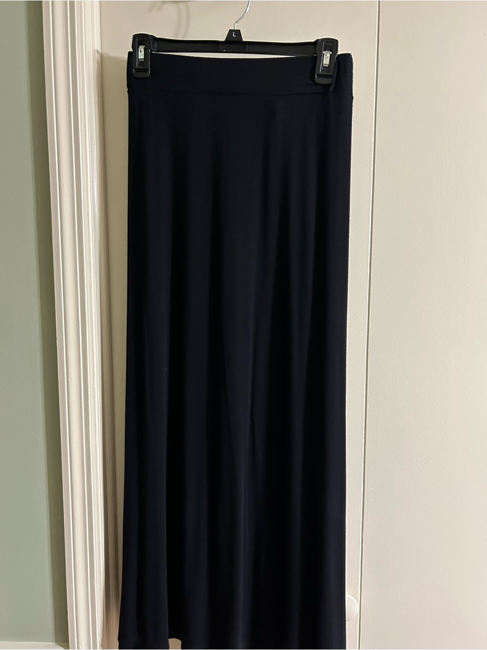 Lane Bryant Black Long Maxi Skirt